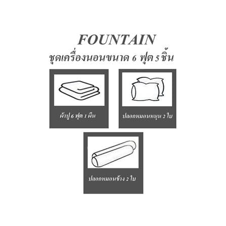 ชุดผ้าปูที่นอน 6 ฟุต 5 ชิ้น FOUNTAIN AVENGERS 70106-FTC126_4