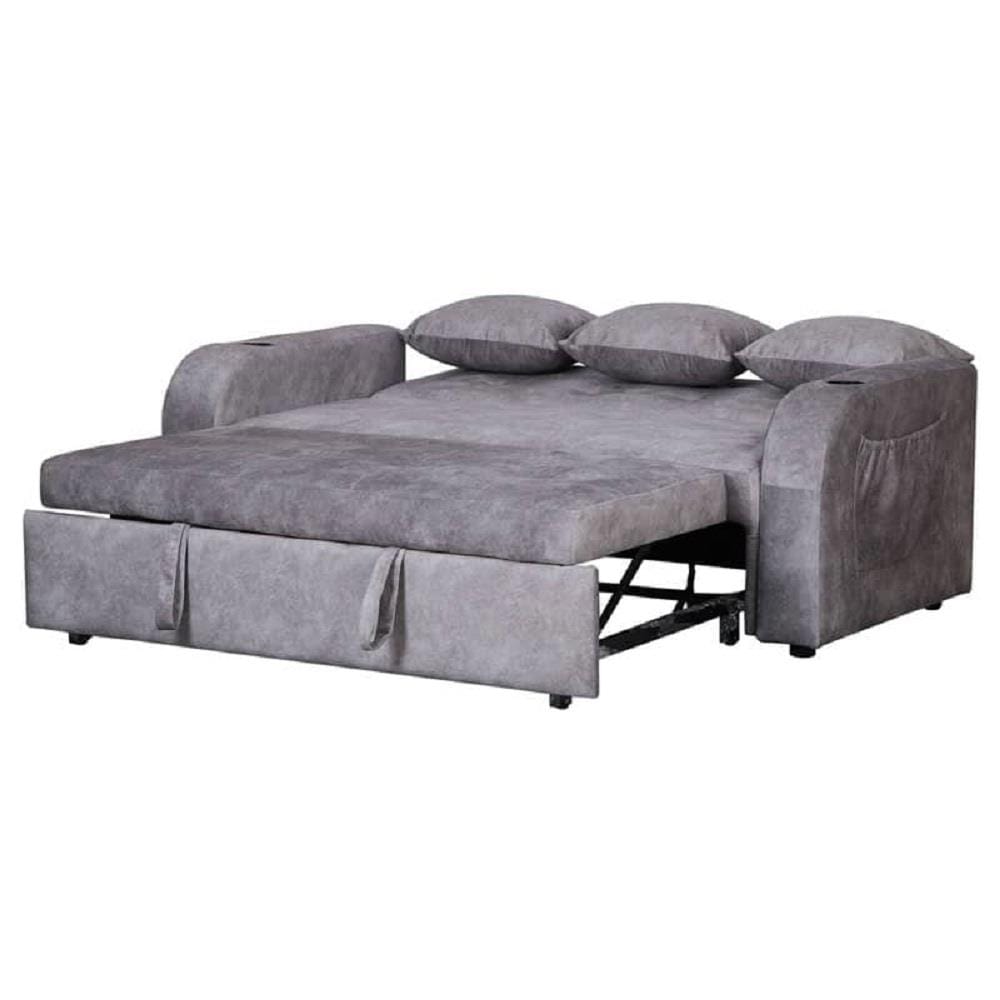 โซฟาเบด AS FURNITURE THANOS ผ้า สีเทา