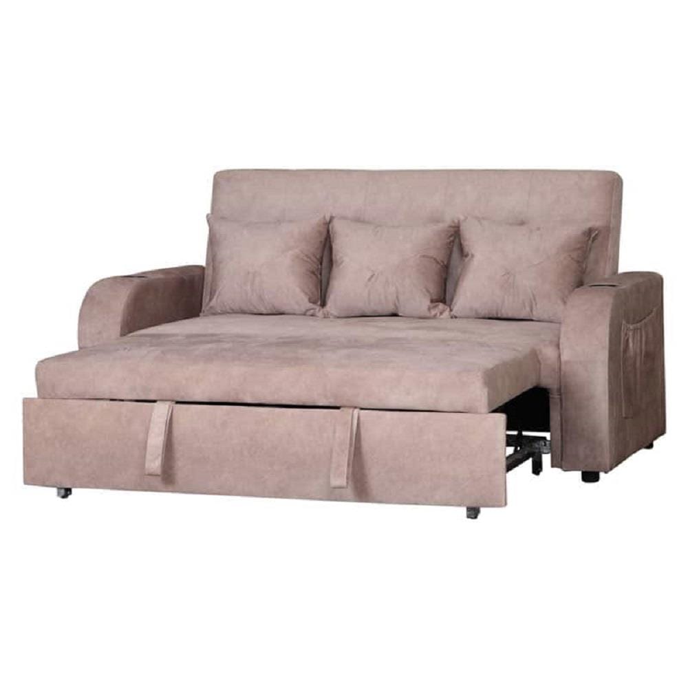 โซฟาเบด AS FURNITURE THANOS ผ้า สีครีม