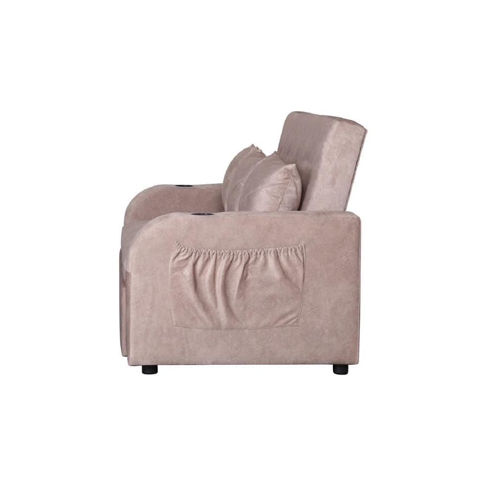โซฟาเบด AS FURNITURE THANOS ผ้า สีครีม