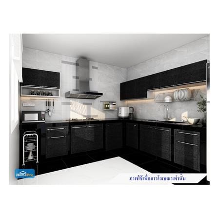 ตู้แขวนเดี่ยว KITZCHO LUCIDA 60x40 ซม. DARK OAK_4