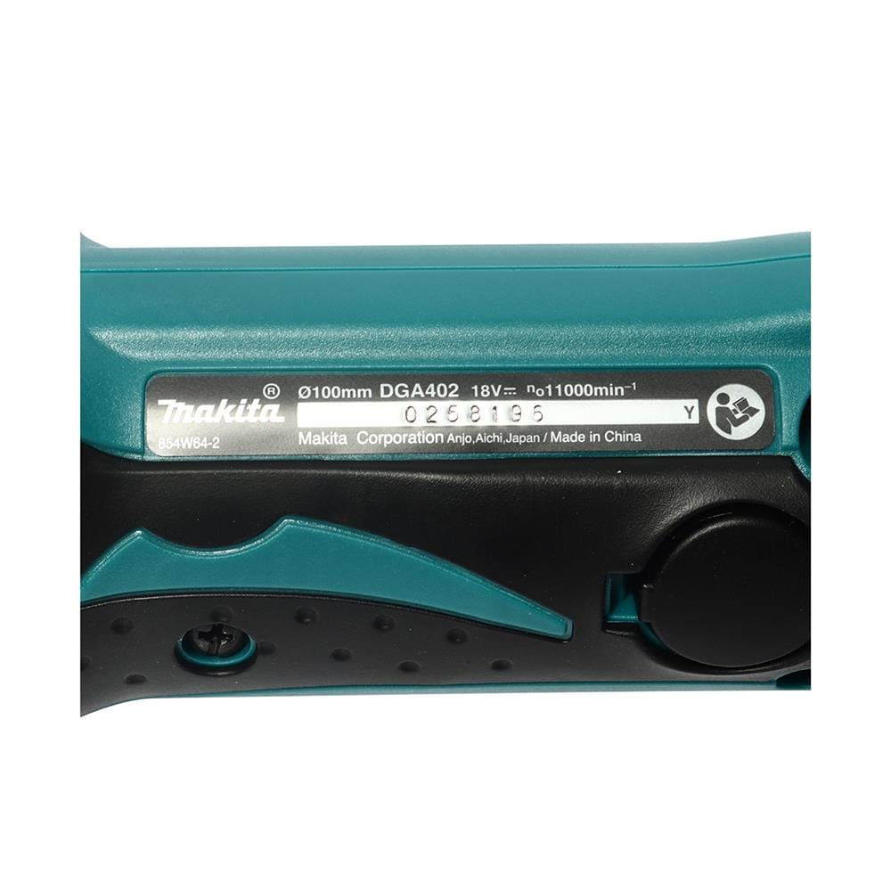 เครื่องเจียรไร้สาย (เฉพาะตัวเครื่อง) MAKITA M011-DGA402Z 4 นิ้ว 18 โวลต์
