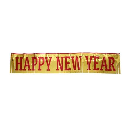 ป้ายตกแต่ง HAPPY NEW YEAR SIAMXMAS 150x30 ซม. สีแดง/ทอง_0