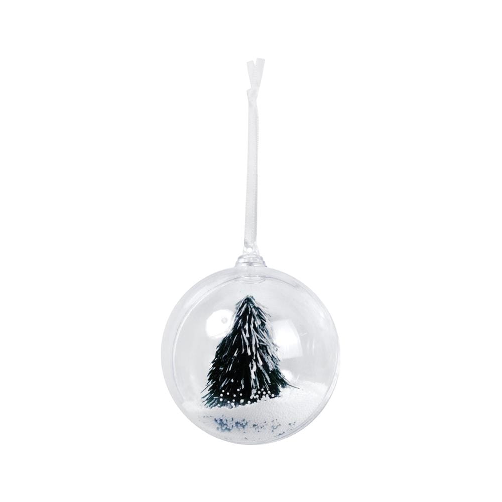 ชุดบอลตกแต่ง SIAMXMAS TREE ON BALL สีใส (แพ็ก 2 ชิ้น)