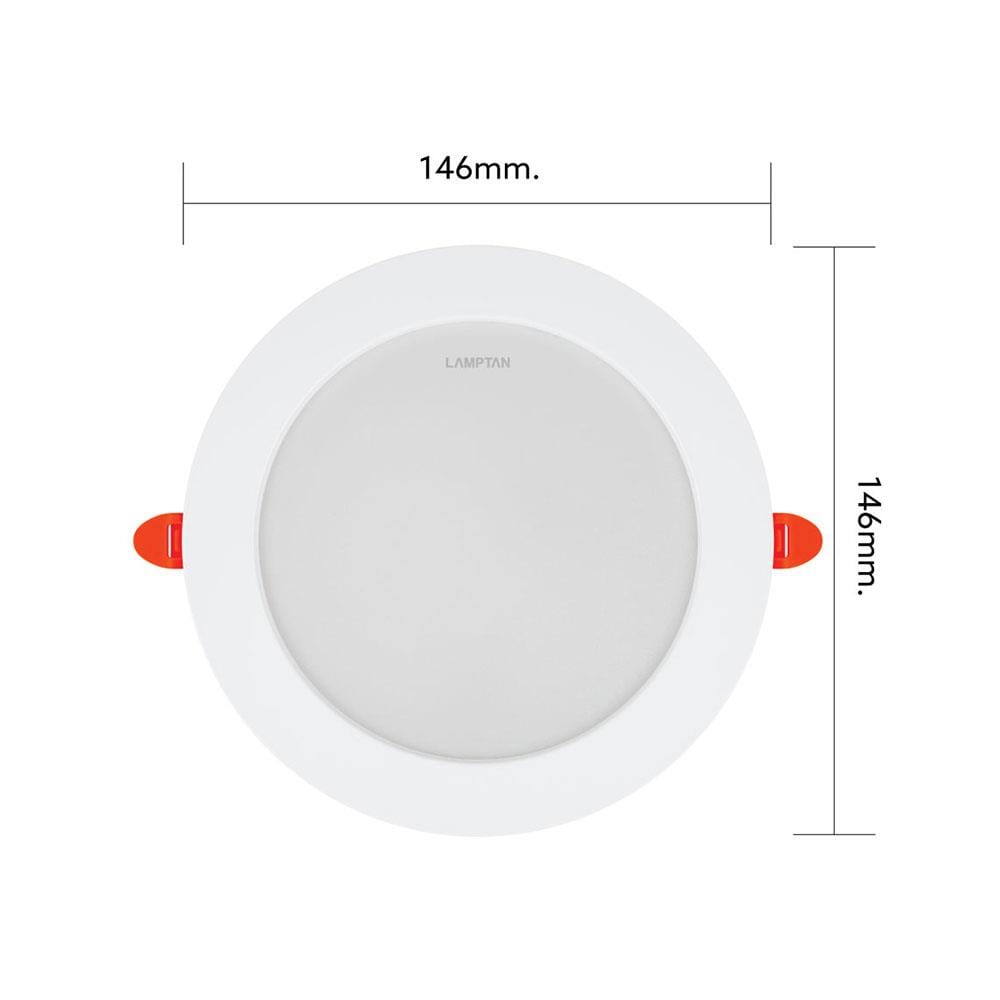 ดาวน์ไลท์ LED LAMPTAN METAL 5.75 นิ้ว 15 วัตต์ DAYLIGHT สีขาว