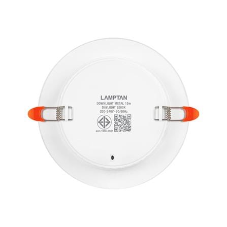 ดาวน์ไลท์ LED LAMPTAN METAL 5.75 นิ้ว 15 วัตต์ DAYLIGHT สีขาว_2