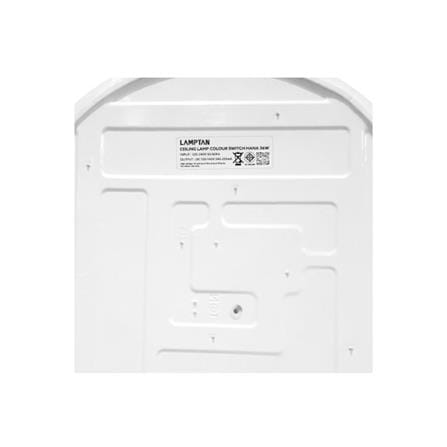 ไฟเพดาน LED LAMPTAN HANA 15 นิ้ว 36 วัตต์ DAYLIGHT/COOL WHITE/WARM WHITE สีขาว_6