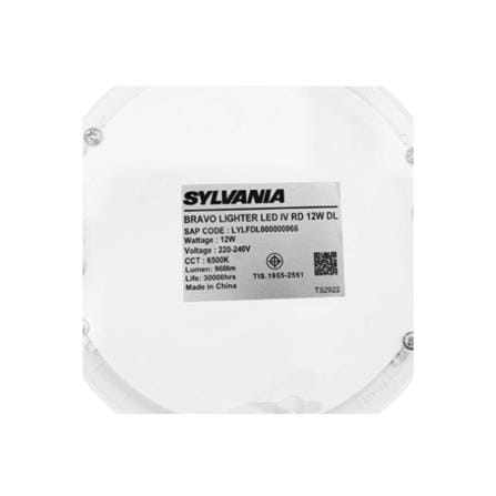 ดาวน์ไลท์ LED SYLVANIA BRAVO LIGHTER 6 นิ้ว 12 วัตต์ DAYLIGHT สีขาว_6