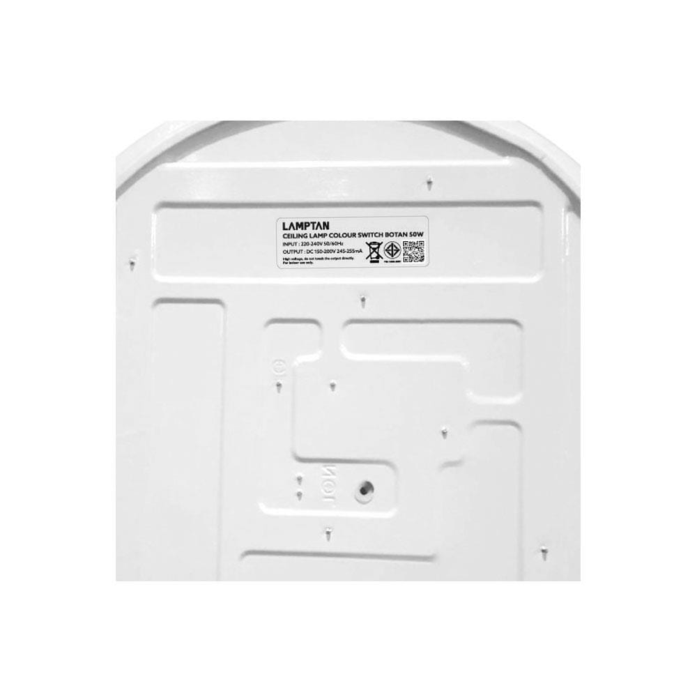 ไฟเพดาน LED LAMPTAN BOTAN 19 นิ้ว 50 วัตต์ DAYLIGHT/COOL WHITE/WARM WHITE สีขาว