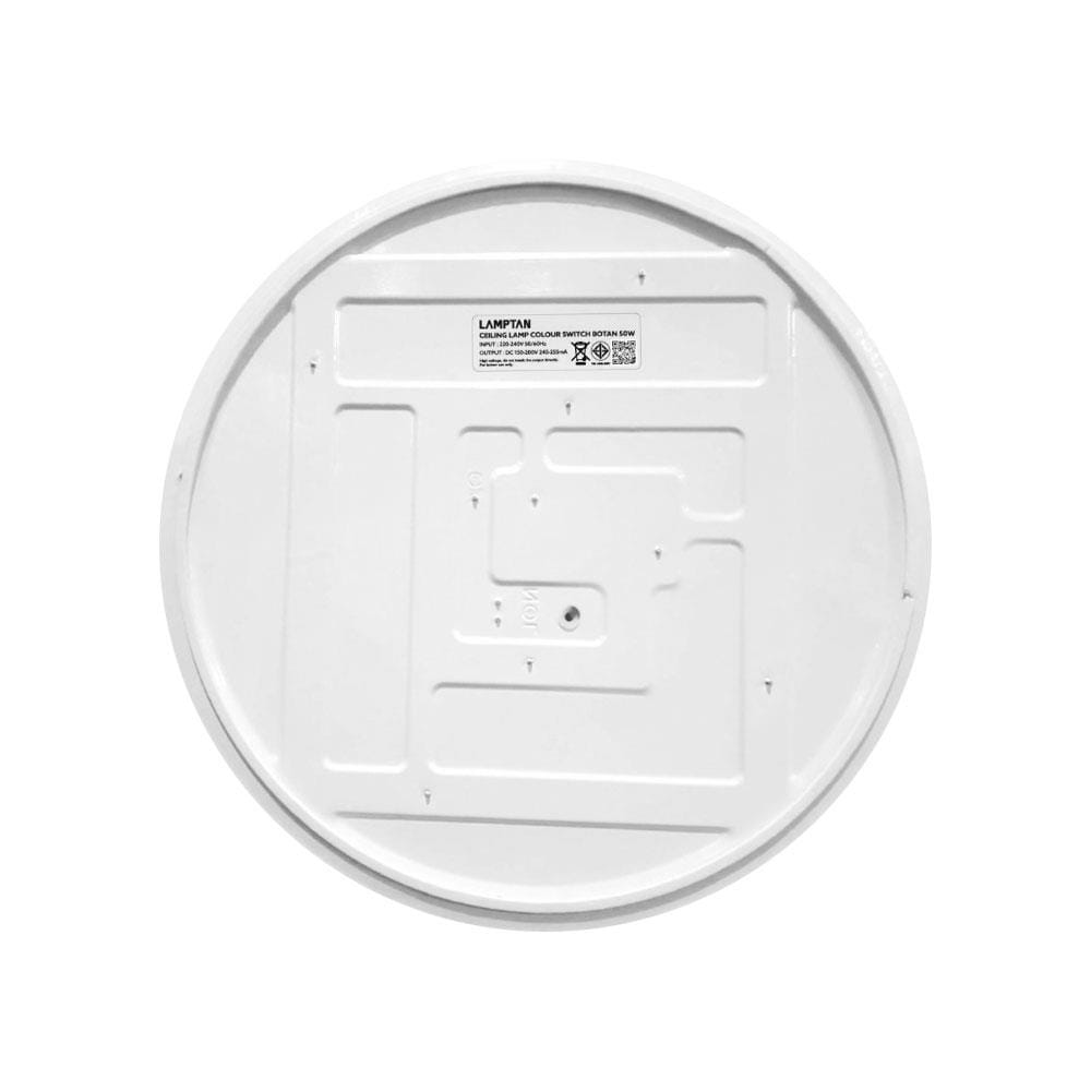 ไฟเพดาน LED LAMPTAN BOTAN 19 นิ้ว 50 วัตต์ DAYLIGHT/COOL WHITE/WARM WHITE สีขาว