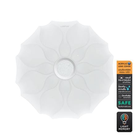 ไฟเพดาน LED LAMPTAN BOTAN 19 นิ้ว 50 วัตต์ DAYLIGHT/COOL WHITE/WARM WHITE สีขาว