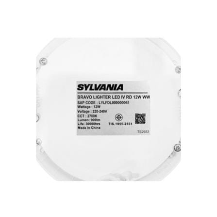 ดาวน์ไลท์ LED SYLVANIA BRAVO LIGHTER 6 นิ้ว 12 วัตต์ WARM WHITE สีขาว_6