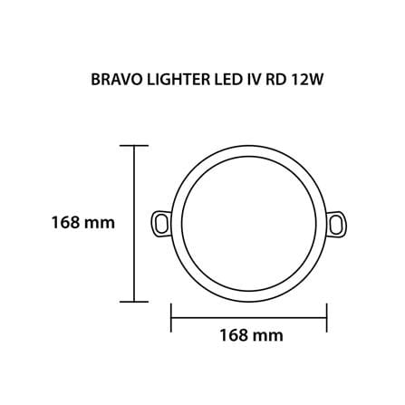 ดาวน์ไลท์ LED SYLVANIA BRAVO LIGHTER 6 นิ้ว 12 วัตต์ WARM WHITE สีขาว_5