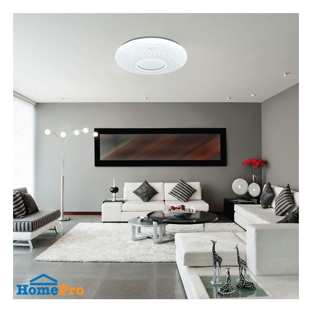 ไฟเพดาน LED LAMPTAN GLITTER 19 นิ้ว 50 วัตต์ DAYLIGHT/COOL WHITE/WARM WHITE สีขาว