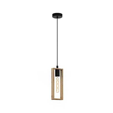 ไฟช่อ EGLO LITTLETON 49473 สีดำ/ลายไม้ 1 หัว_0