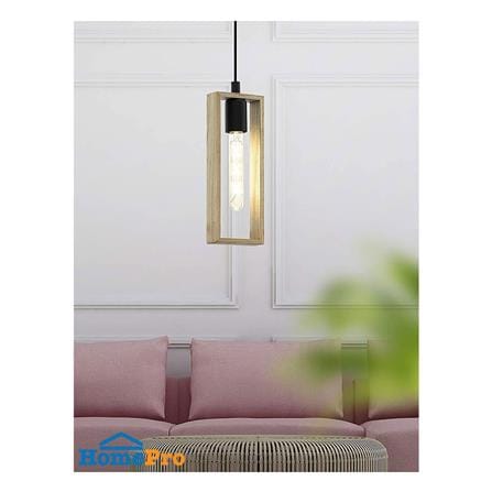 ไฟช่อ EGLO LITTLETON 49473 สีดำ/ลายไม้ 1 หัว_1