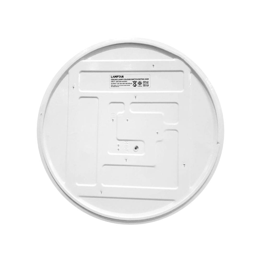 ไฟเพดาน LED LAMPTAN BOTAN 15 นิ้ว 36 วัตต์ DAYLIGHT/COOL WHITE/WARM WHITE สีขาว