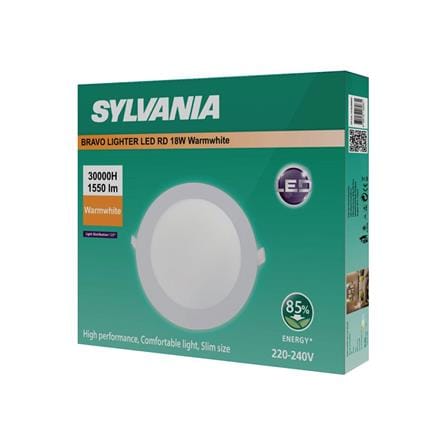 ดาวน์ไลท์ LED SYLVANIA BRAVO LIGHTER 8 นิ้ว 18 วัตต์ WARM WHITE สีขาว_3