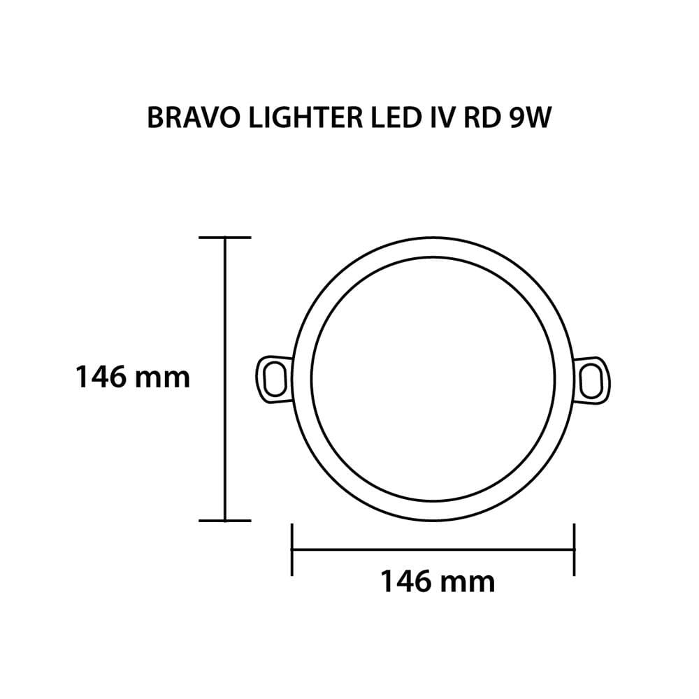 ดาวน์ไลท์ LED SYLVANIA BRAVO LIGHTER 5 นิ้ว 9 วัตต์ DAYLIGHT สีขาว