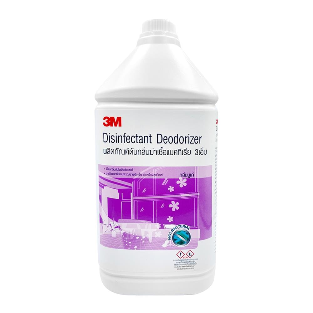 น้ำยาดับกลิ่นฆ่าเชื้อแบคทีเรีย 3M 3800 มล. กลิ่นบูเก้