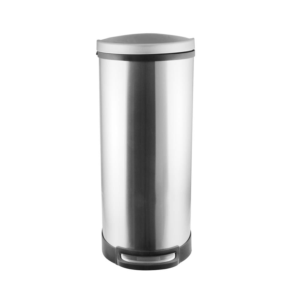 ถังขยะเหยียบทรงสูง ACCO HARDY 40 ลิตร สีเงิน