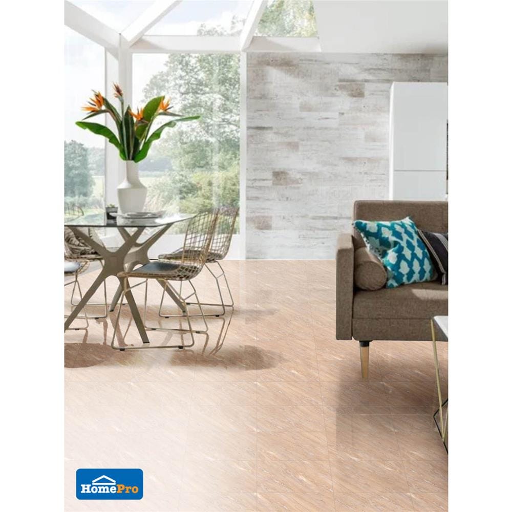 กระเบื้องพื้นพอร์ซเลน 60x90 ซม. TARA เฮเดน มาร์เบิ้ล น้ำตาล 1.08M2