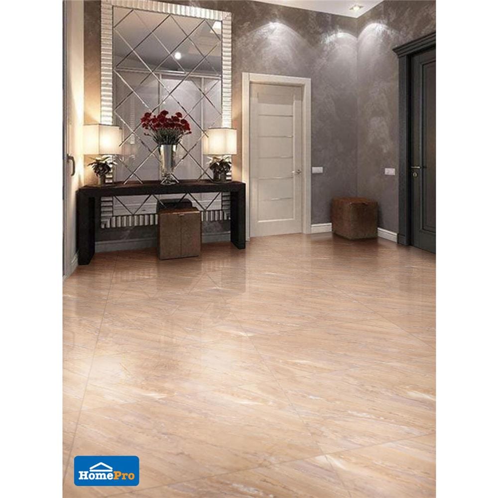 กระเบื้องพื้นพอร์ซเลน 60x90 ซม. TARA เฮเดน มาร์เบิ้ล น้ำตาล 1.08M2