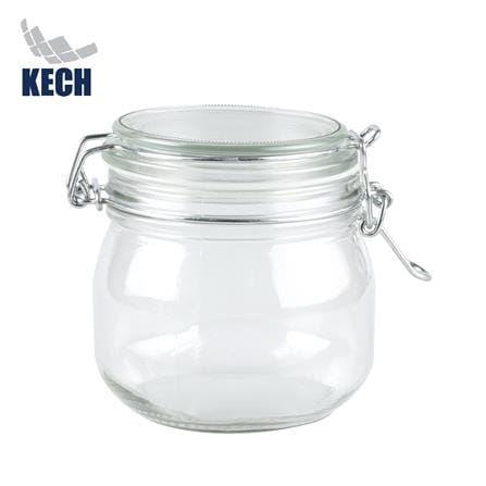 ขวดโหลแก้วฝาสปริง KECH CLEAR 0.6 ลิตร_0