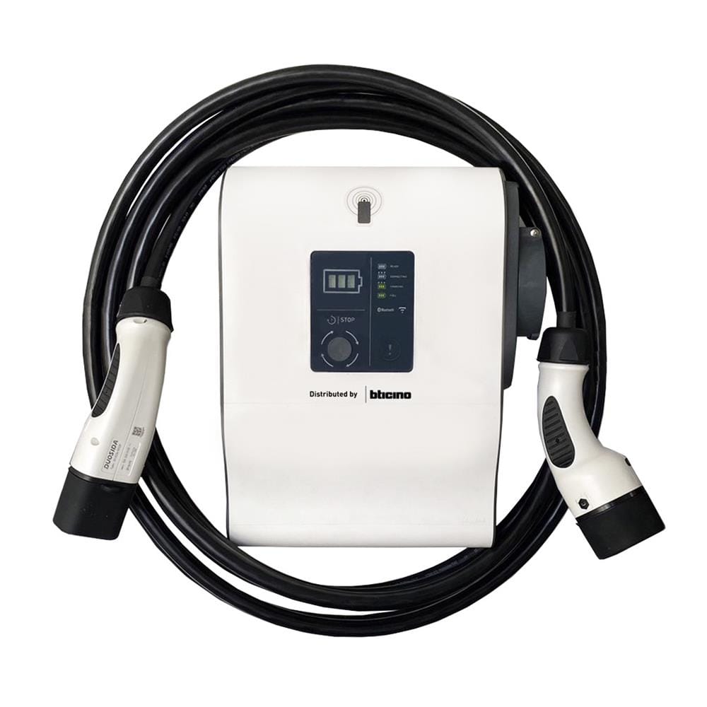 เครื่องชาร์จรถยนต์ไฟฟ้า (ไม่รวมติดตั้ง) EV BTICINO 22 KW M3 1P สีขาว