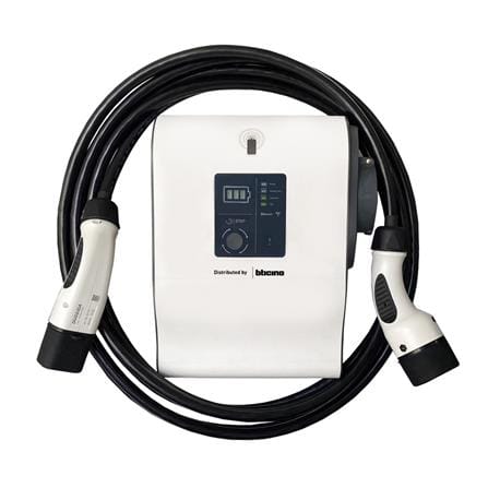 เครื่องชาร์จรถยนต์ไฟฟ้า (ไม่รวมติดตั้ง) EV BTICINO 22 KW M3 1P สีขาว_0