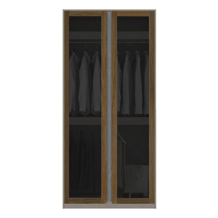 ตู้เสื้อผ้า 2 บานเปิด KONCEPT BLOX 100 ซม. สี WALNUT LEGATO_0