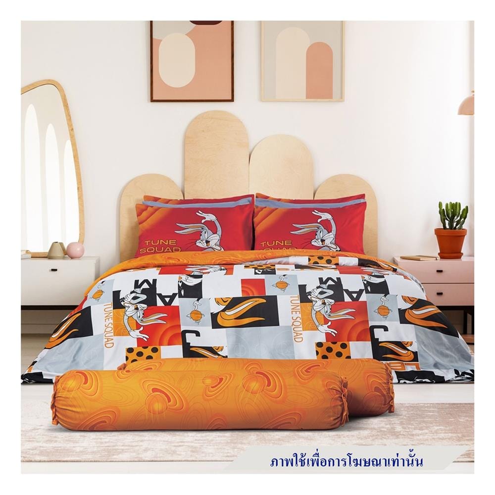 ชุดผ้าปูที่นอน 5 ฟุต 6 ชิ้น PREMIER SATIN LOONEY TUNES PM006