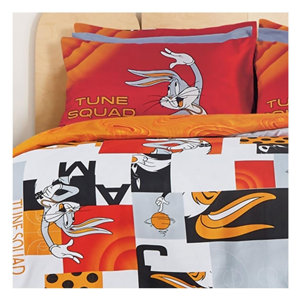 ชุดผ้าปูที่นอน 5 ฟุต 6 ชิ้น PREMIER SATIN LOONEY TUNES PM006