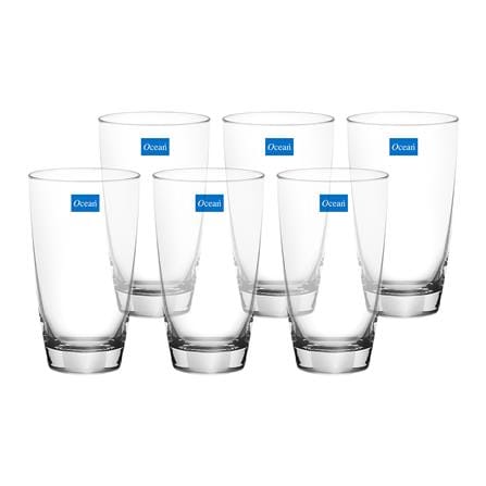 แก้วน้ำ 465 มล. OCEAN GLASS TIARA LONG DRINK (แพ็ก 6 ชิ้น)_0
