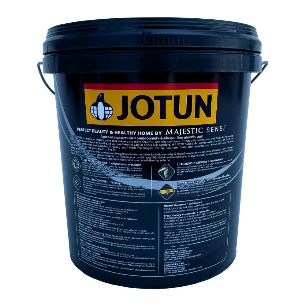 สีน้ำทาภายใน ชนิดเนียน JOTUN MAJESTIC SENSE BASE B สีขาว 9 ลิตร