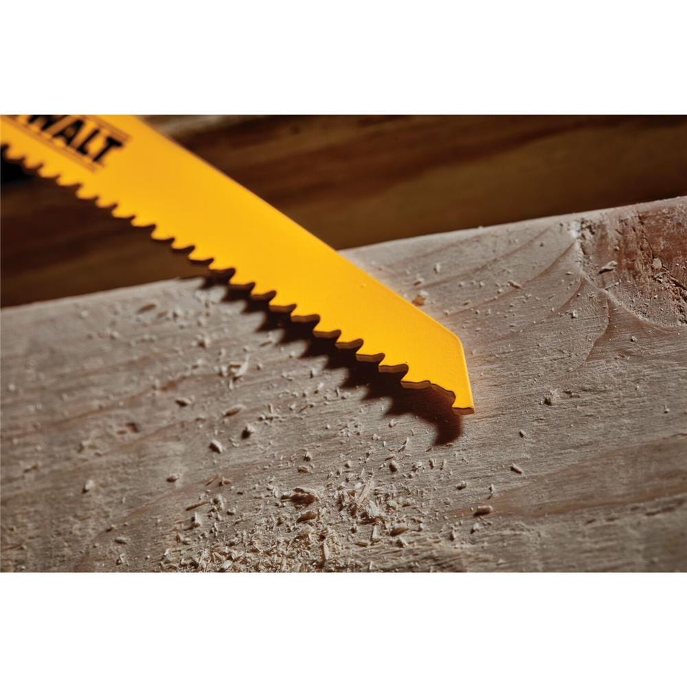 ใบเลื่อยจิ๊กซอ DEWALT DW4802 6 TPI 6 นิ้ว แพ็ก 5 ชิ้น