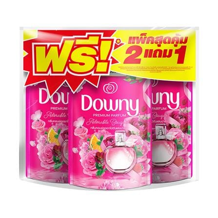 รีฟิลน้ำยาปรับผ้านุ่ม DOWNY PREMIUM PARFUM 450ML กลิ่นหอมช่อดอกไม้อันแสนน่ารัก (แพ็ก 2แถม1)_0