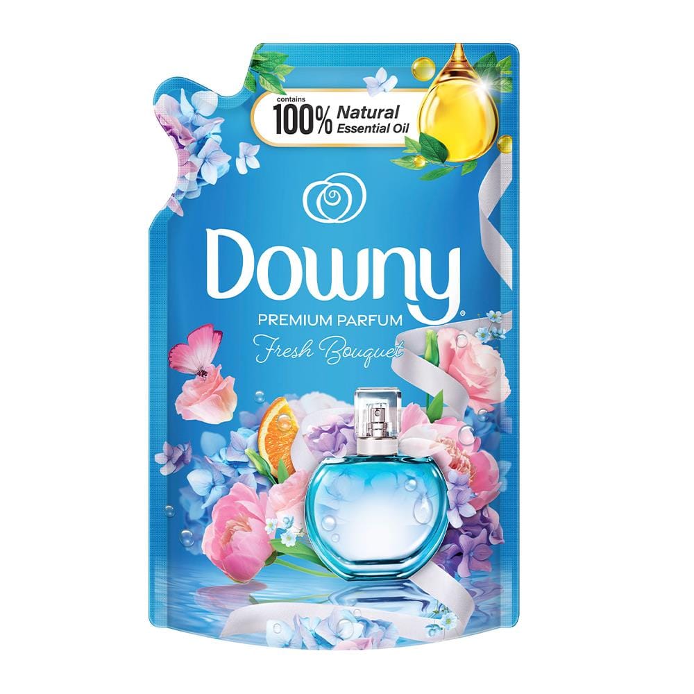 รีฟิลน้ำยาปรับผ้านุ่ม DOWNY PREMIUM PARFUM 450 มล. เฟรชบูเก้ (แพ็ก 2แถม1)