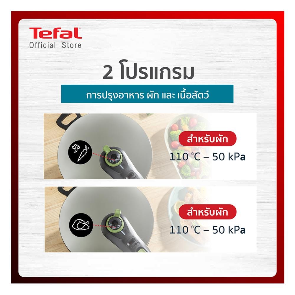 หม้ออัดแรงดัน TEFAL SECURE TRENDY 4 ลิตร
