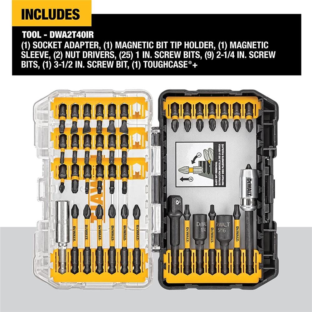 ชุดดอกไขควง DEWALT DWA2T40IR 40 ชิ้น