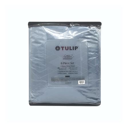 ชุดผ้าปูที่นอน 6 ฟุต 6 ชิ้น TULIP MICRO JQ 02181-TJ007_3