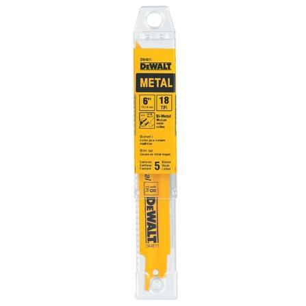 ใบเลื่อยจิ๊กซอ DEWALT DW4811 18 TPI 6 นิ้ว แพ็ก 5 ชิ้น_1