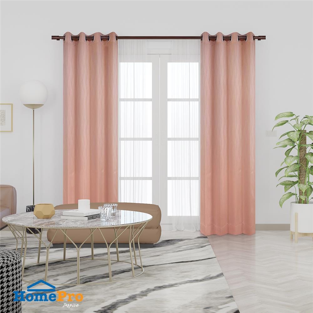 ผ้าม่าน EYELET HOME LIVING STYLE ZERMATT UV 145X220 ซม. สีส้ม