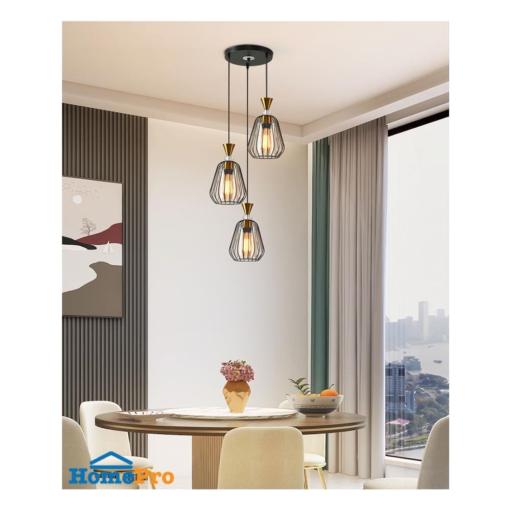 ไฟช่อ NEOLIGHT CS 9007-3 สีชา/ทอง/ขาว 3 หัว