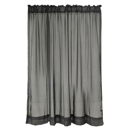 ผ้าม่านโปร่งสอดหู HOME LIVING STYLE RAIN 160X160 ซม. สีเทา