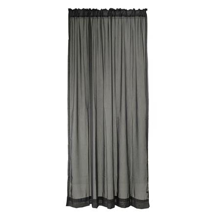 ผ้าม่านโปร่งสอดหู HOME LIVING STYLE RAIN 160X220 ซม. สีเทา_0