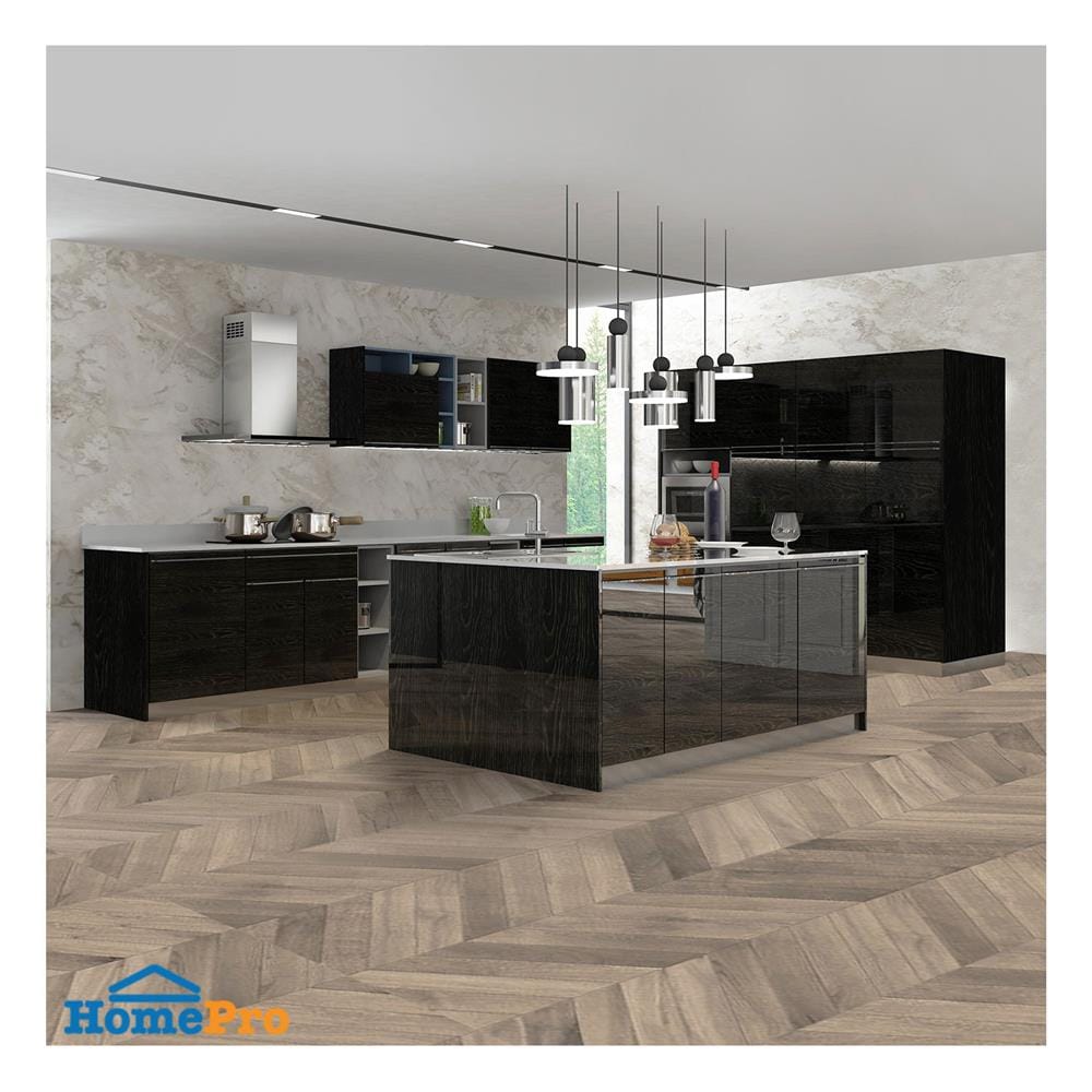 ตู้แขวนเดี่ยวเปิดซ้าย KITZCHO LUCIDA 40x60 ซม. สี DARK OAK