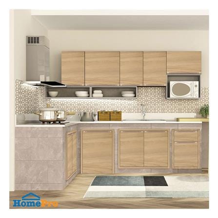 ตู้แขวนเดี่ยวเปิดซ้าย KITZCHO LUCIDA 40x60 ซม. สี HONEY OAK_2