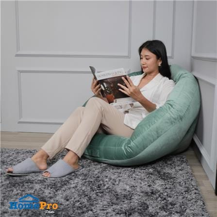 เบาะรองนั่ง HOME LIVING STYLE ROUND 34X43 นิ้ว สีเขียว_6