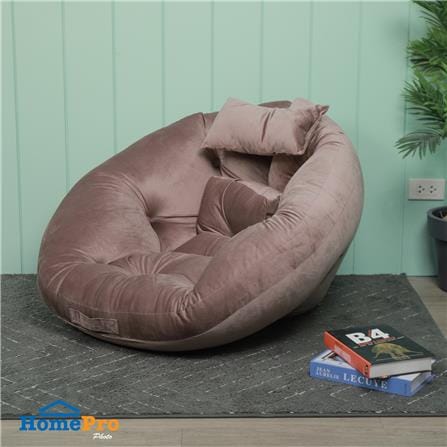 เบาะรองนั่ง HOME LIVING STYLE ROUND 34X43 นิ้ว สีน้ำตาล_7